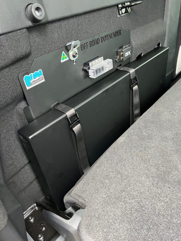 Behind-seat lithium dual battery system